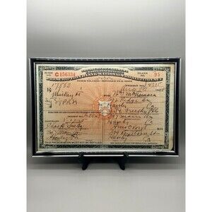 1925 Prohibition Medicinal Whiskey Prescription Framed Poster Print 18x12 Decor